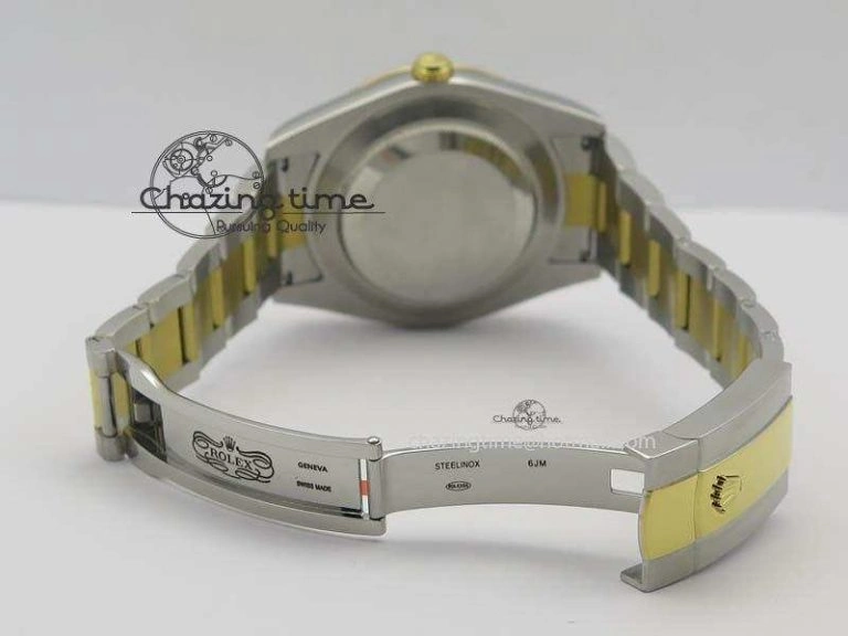 DateJust II 116333 SS YG 41mm EW Best Edition Black Dial Gold Roman Markers On SS Bracelet A Snug 3826