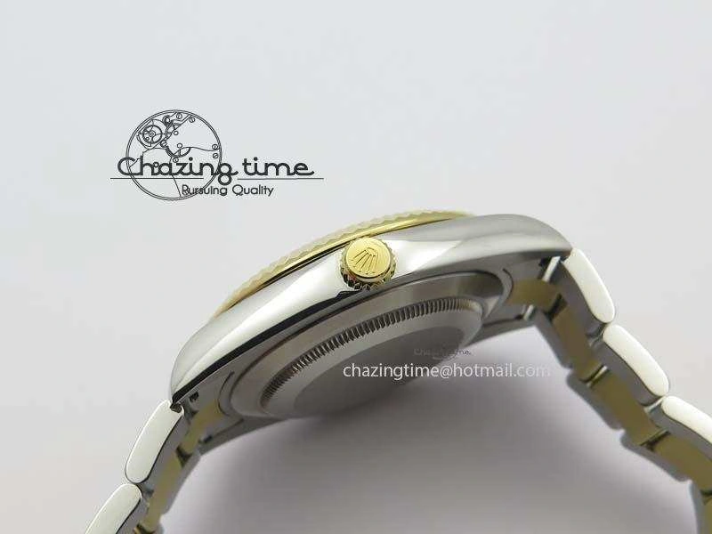 Unique DateJust II 116333 SS YG 41mm EW Best Edition Gold Dial Roman Markers On SS Bracelet A 3822