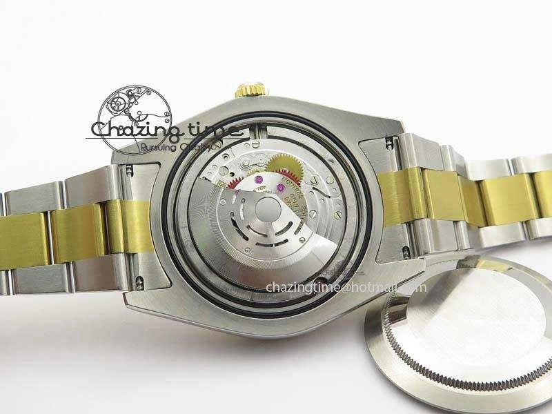 Unique DateJust II 116333 SS YG 41mm EW Best Edition Gold Dial Roman Markers On SS Bracelet A 3822