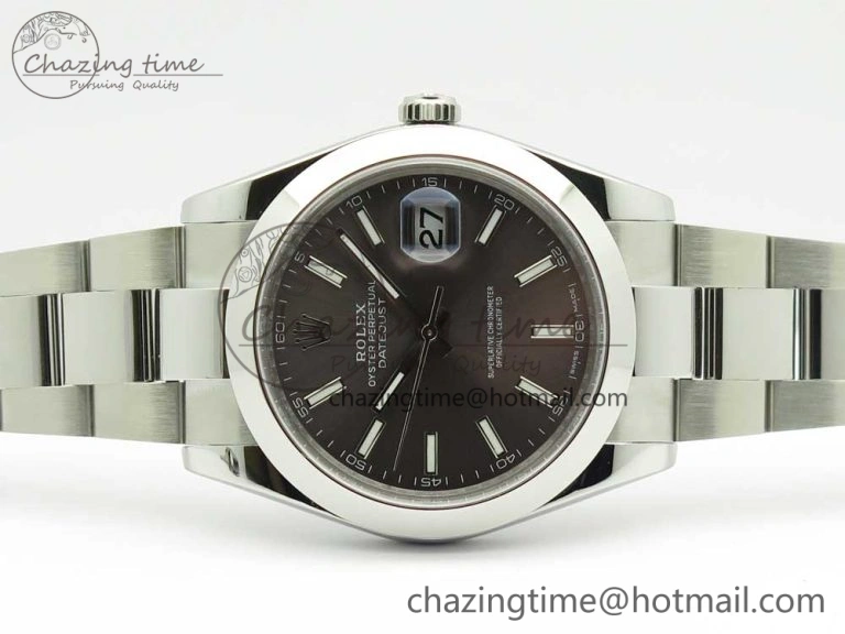 DateJust II 126334 41mm SS BP 1:1 Best Edition Gray Dial Sticks Makers on Oyster Bracelet MultiPurpose 3324