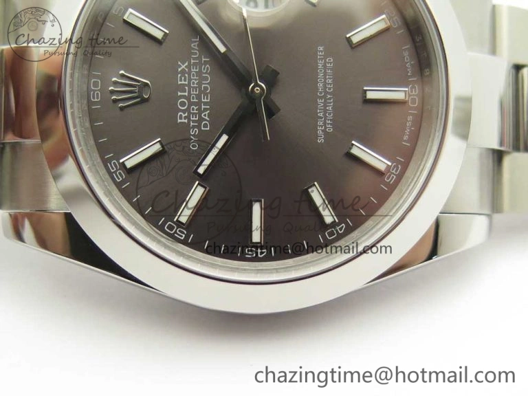 DateJust II 126334 41mm SS BP 1:1 Best Edition Gray Dial Sticks Makers on Oyster Bracelet MultiPurpose 3324