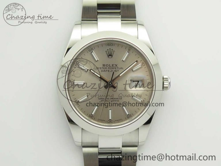 DateJust II 126334 41mm SS BP 1:1 Best Edition Silver Dial Sticks Makers on Oyster Bracelet QuickDry 3323