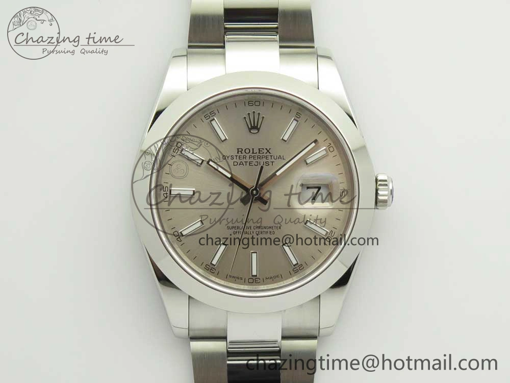 DateJust II 126334 41mm SS BP 1:1 Best Edition Silver Dial Sticks Makers on Oyster Bracelet QuickDry 3323