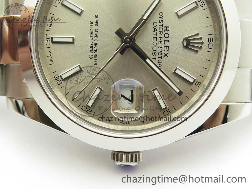 DateJust II 126334 41mm SS BP 1:1 Best Edition Silver Dial Sticks Makers on Oyster Bracelet QuickDry 3323