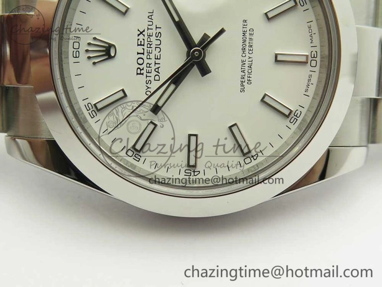 Versatile DateJust II 126334 41mm SS BP 1:1 Best Edition White Dial Sticks Makers on Oyster Bracelet 3331