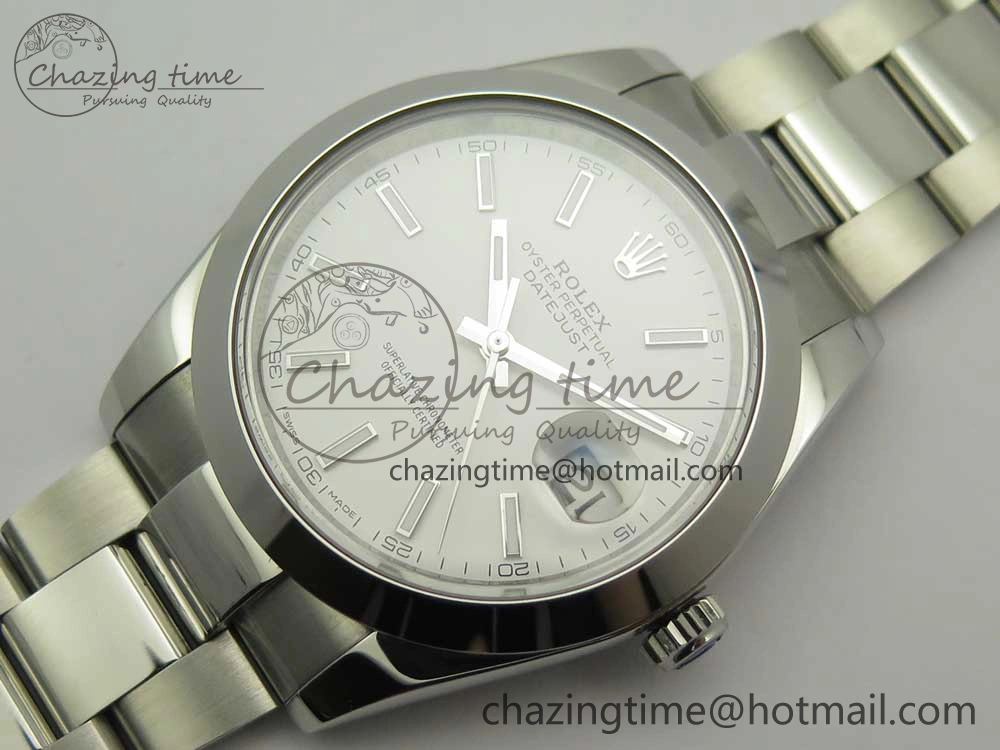 Versatile DateJust II 126334 41mm SS BP 1:1 Best Edition White Dial Sticks Makers on Oyster Bracelet 3331
