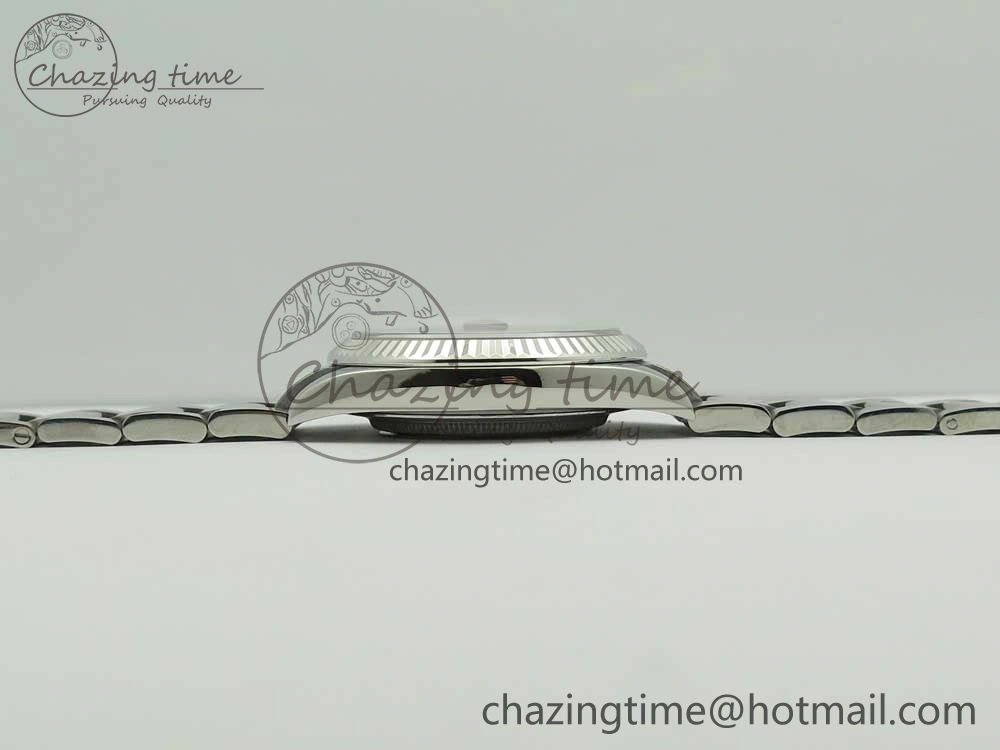 HighQuality DateJust II 126334 41mm SS BP Maker 1:1 Best Edition Gray Dial Fluted Bezel on Oyster Bracelet 3328
