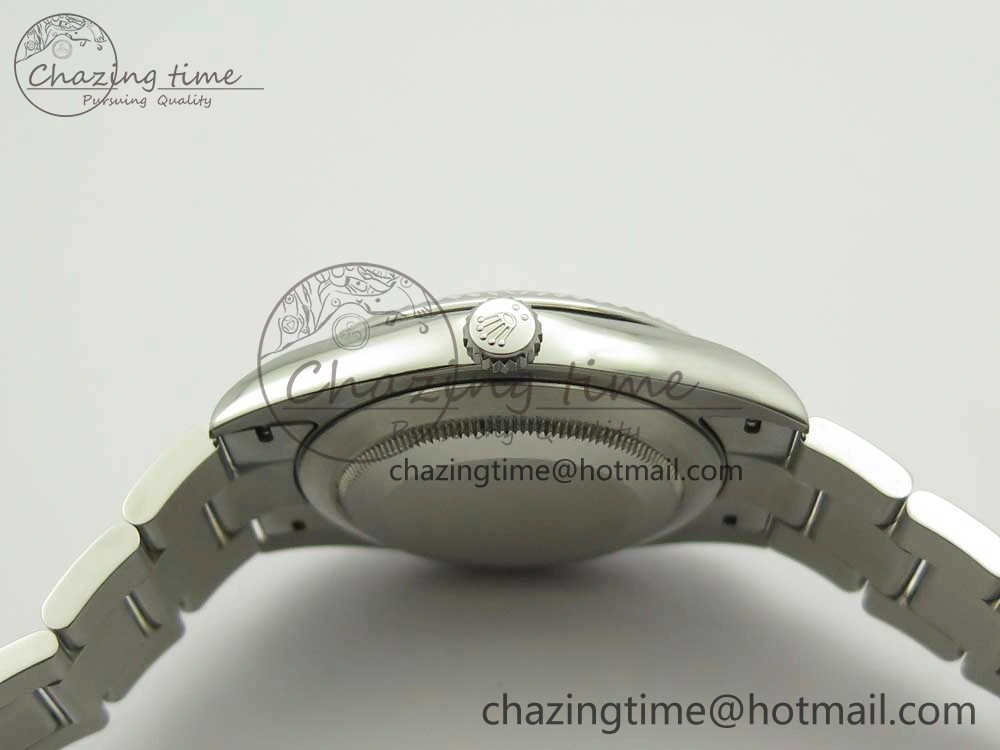 HighQuality DateJust II 126334 41mm SS BP Maker 1:1 Best Edition Gray Dial Fluted Bezel on Oyster Bracelet 3328