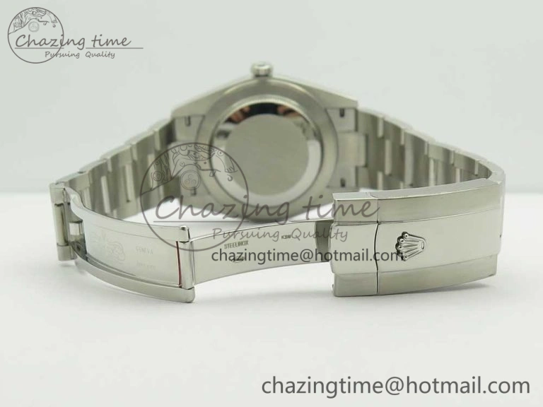 HighQuality DateJust II 126334 41mm SS BP Maker 1:1 Best Edition Gray Dial Fluted Bezel on Oyster Bracelet 3328