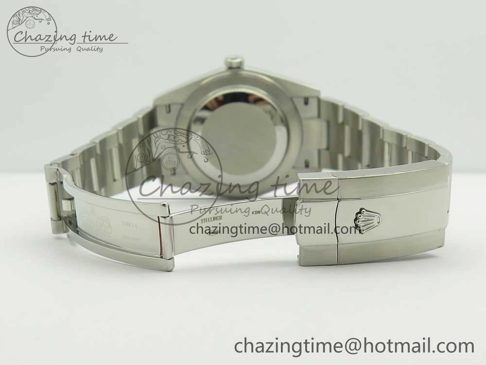 HighQuality DateJust II 126334 41mm SS BP Maker 1:1 Best Edition Gray Dial Fluted Bezel on Oyster Bracelet 3328