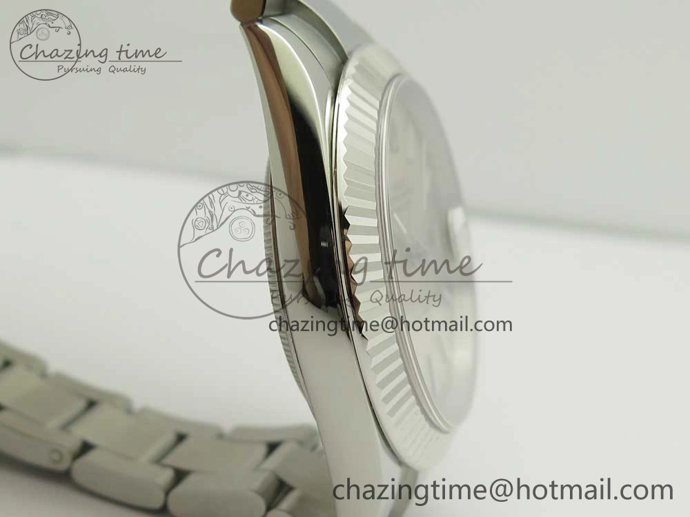 DateJust II 126334 41mm SS BP Maker 1:1 Best Edition Silver Dial Fluted Bezel on Oyster Bracelet Refined 3326