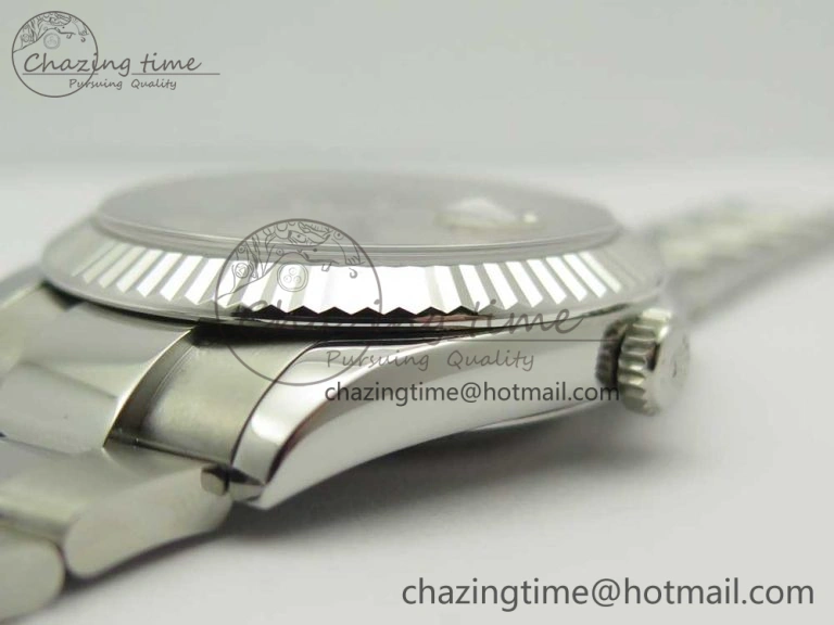 DateJust II 126334 41mm SS BP Maker 1:1 Best Edition Silver Dial Fluted Bezel on Oyster Bracelet Refined 3326