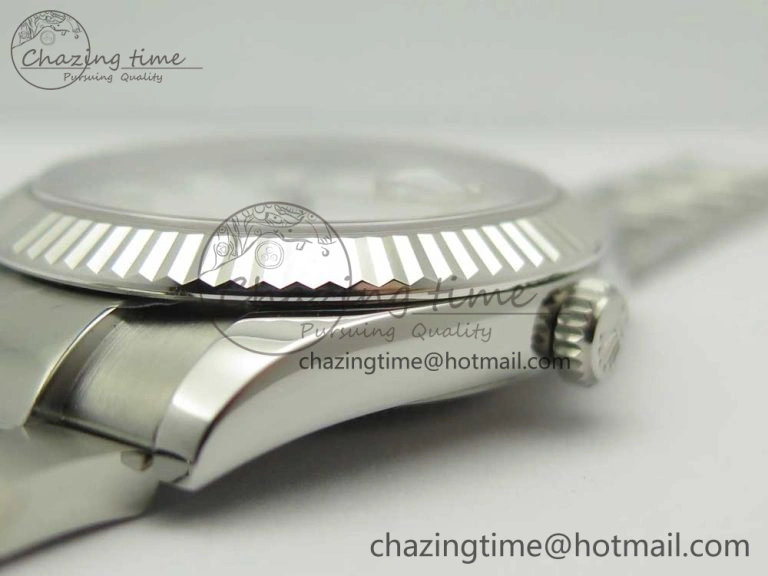 DateJust II 126334 41mm SS BP Maker 1:1 Best Edition White Dial Fluted Bezel on Oyster Bracelet WaterResistant 3330