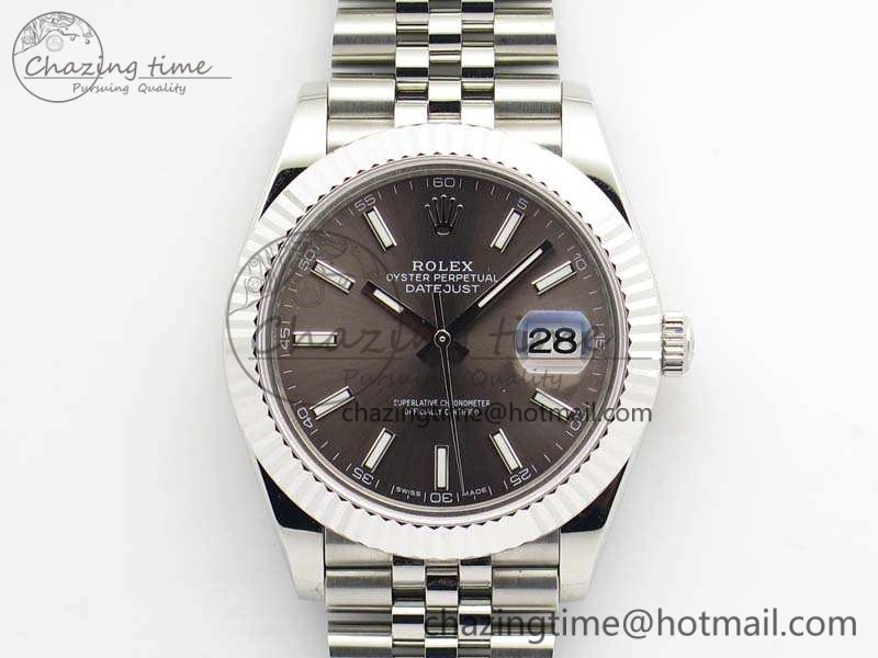 Elegant DateJust II 40mm BP Maker Best Edition Gray Dial On New Version Jubilee Bracelet A 3539