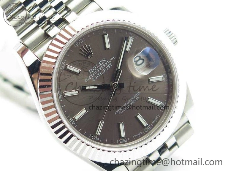 Elegant DateJust II 40mm BP Maker Best Edition Gray Dial On New Version Jubilee Bracelet A 3539