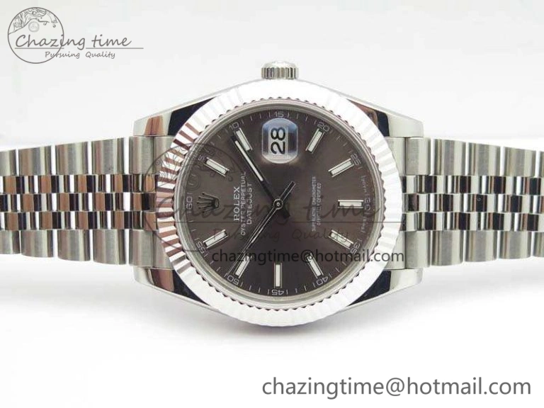 Elegant DateJust II 40mm BP Maker Best Edition Gray Dial On New Version Jubilee Bracelet A 3539