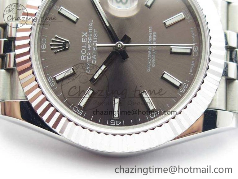 Elegant DateJust II 40mm BP Maker Best Edition Gray Dial On New Version Jubilee Bracelet A 3539