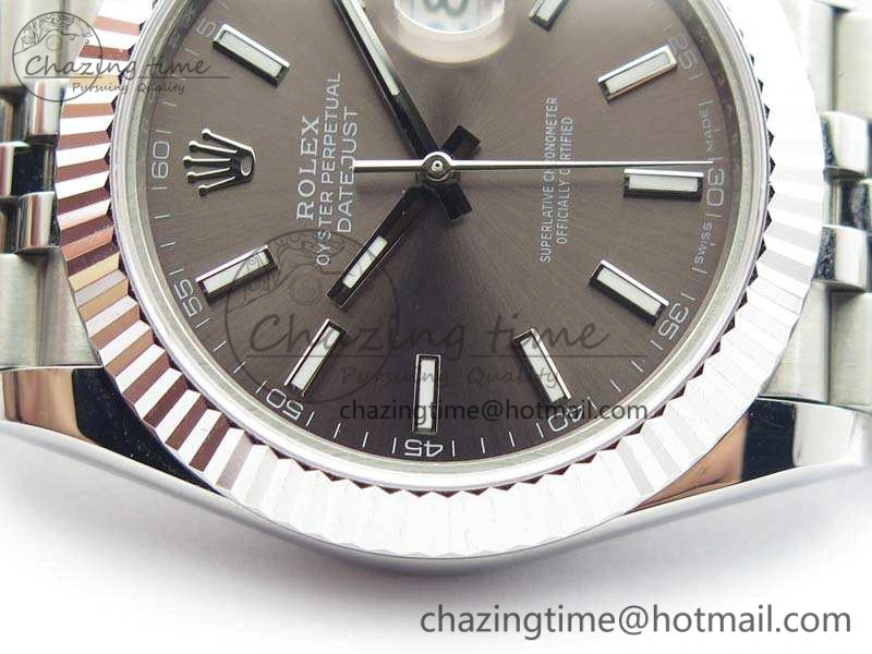 Elegant DateJust II 40mm BP Maker Best Edition Gray Dial On New Version Jubilee Bracelet A 3539