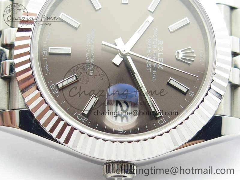 Elegant DateJust II 40mm BP Maker Best Edition Gray Dial On New Version Jubilee Bracelet A 3539