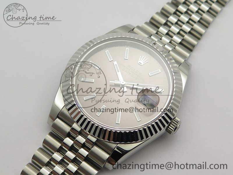 Elegant DateJust II 40mm BP Maker Best Edition Gray Dial On New Version Jubilee Bracelet A 3539