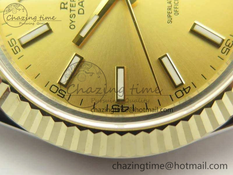 DateJust II 41mm 14K YG Wrapped BP Maker Best Edition Gold Sticks Dial On Jubilee Bracelet A Modern 3475