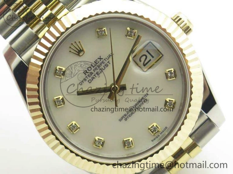 Minimalist DateJust II 41mm 14K YG Wrapped BP Maker Best Edition White MOP Dial On Jubilee Bracelet A 3476