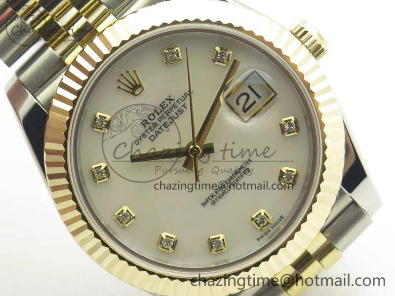 Minimalist DateJust II 41mm 14K YG Wrapped BP Maker Best Edition White MOP Dial On Jubilee Bracelet A 3476