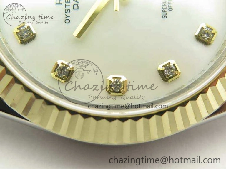 Minimalist DateJust II 41mm 14K YG Wrapped BP Maker Best Edition White MOP Dial On Jubilee Bracelet A 3476