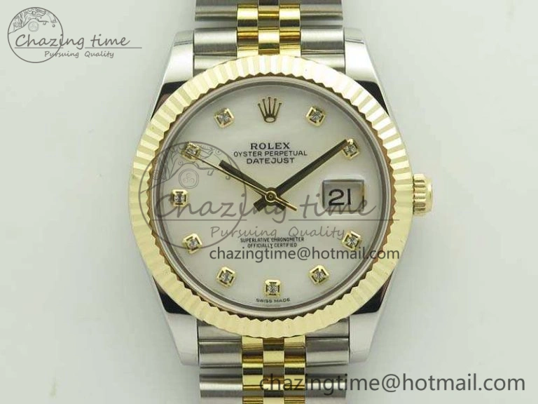 Minimalist DateJust II 41mm 14K YG Wrapped BP Maker Best Edition White MOP Dial On Jubilee Bracelet A 3476