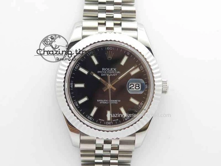 DateJust II 41mm BP Maker Best Edition Black Dial On New Version Jubilee Bracelet A Stretchable 3628