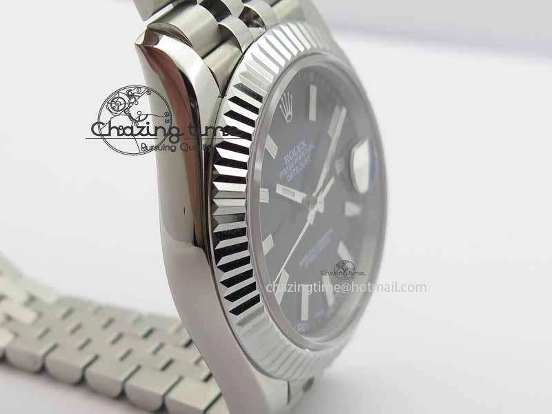 DateJust II 41mm BP Maker Best Edition Black Dial On New Version Jubilee Bracelet A Stretchable 3628