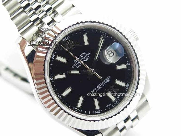 DateJust II 41mm BP Maker Best Edition Black Dial On New Version Jubilee Bracelet A Stretchable 3628