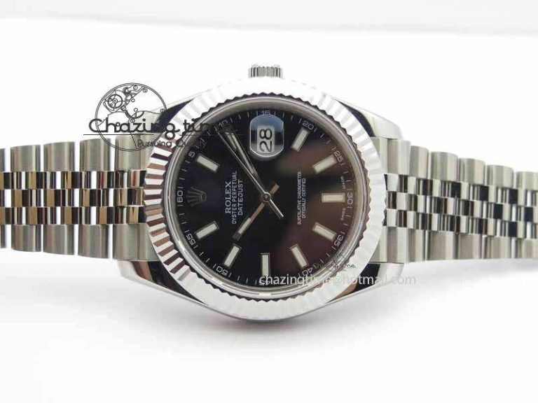 DateJust II 41mm BP Maker Best Edition Black Dial On New Version Jubilee Bracelet A Stretchable 3628