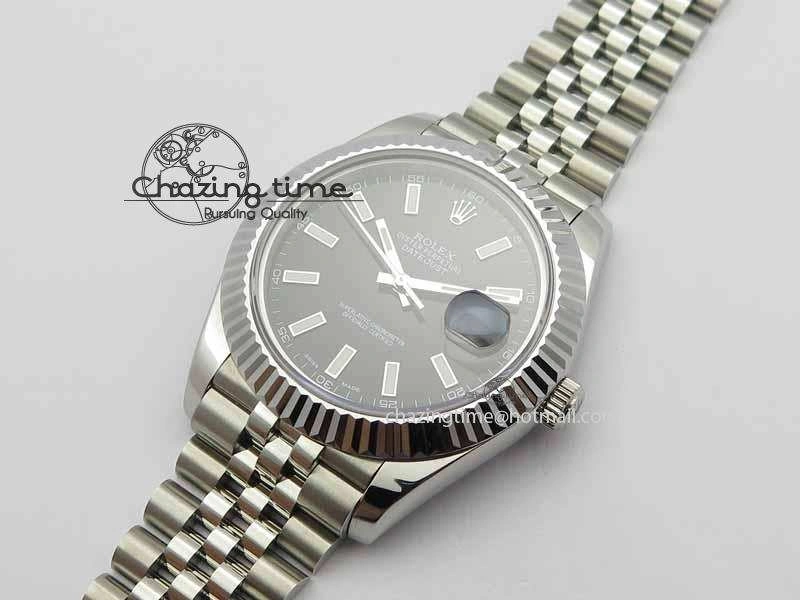 DateJust II 41mm BP Maker Best Edition Black Dial On New Version Jubilee Bracelet A Stretchable 3628