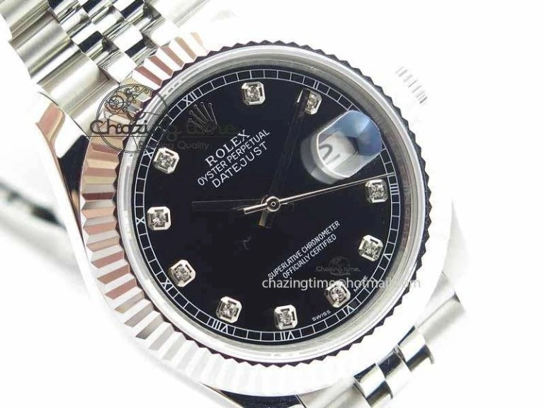 DateJust II 41mm BP Maker Best Edition Black Diamonds Dial On New Version Jubilee Bracelet A SunProtective 3618