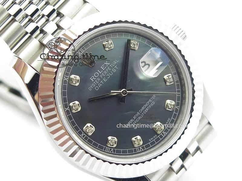 DateJust II 41mm BP Maker Best Edition Black MOP Diamonds Dial On New Version Jubilee Bracelet A StreetReady 3622