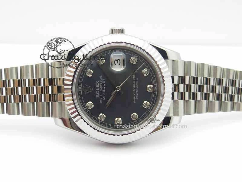 DateJust II 41mm BP Maker Best Edition Black MOP Diamonds Dial On New Version Jubilee Bracelet A StreetReady 3622