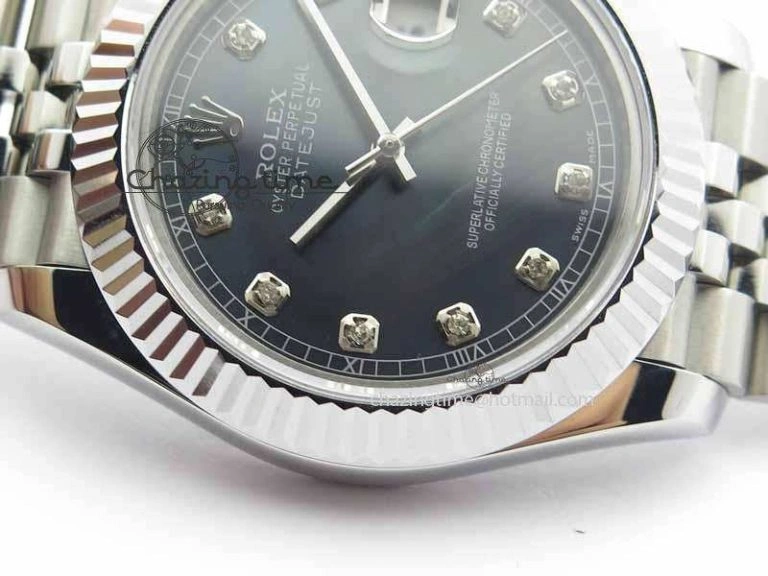DateJust II 41mm BP Maker Best Edition Black MOP Diamonds Dial On New Version Jubilee Bracelet A StreetReady 3622