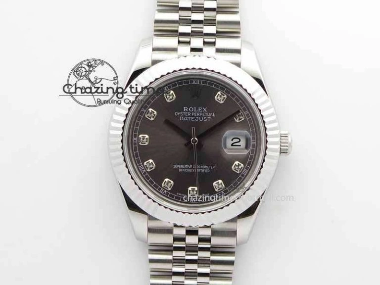 MultiPurpose DateJust II 41mm BP Maker Best Edition Gray Diamonds Dial On New Version Jubilee Bracelet A 3626
