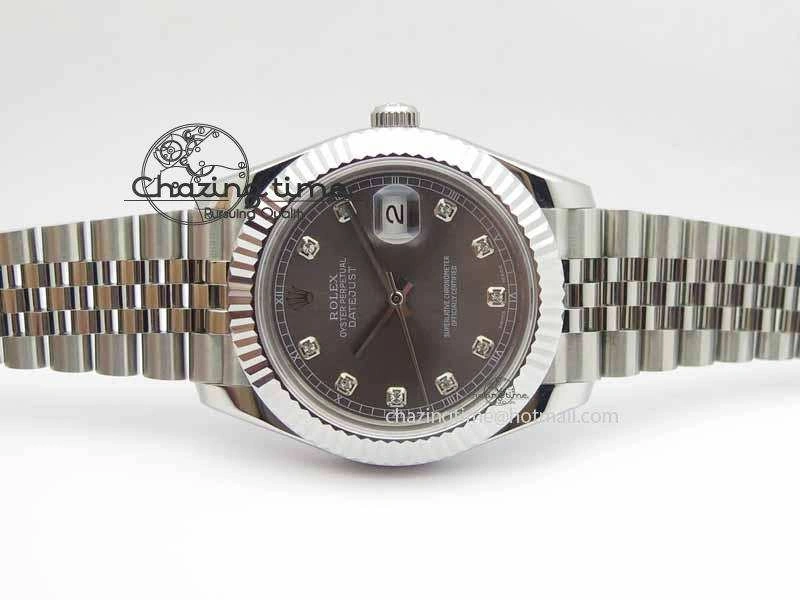 MultiPurpose DateJust II 41mm BP Maker Best Edition Gray Diamonds Dial On New Version Jubilee Bracelet A 3626