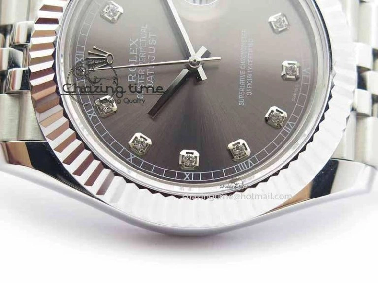 MultiPurpose DateJust II 41mm BP Maker Best Edition Gray Diamonds Dial On New Version Jubilee Bracelet A 3626