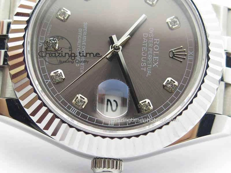 MultiPurpose DateJust II 41mm BP Maker Best Edition Gray Diamonds Dial On New Version Jubilee Bracelet A 3626