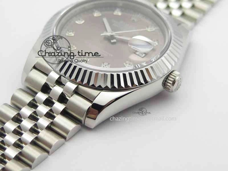 MultiPurpose DateJust II 41mm BP Maker Best Edition Gray Diamonds Dial On New Version Jubilee Bracelet A 3626