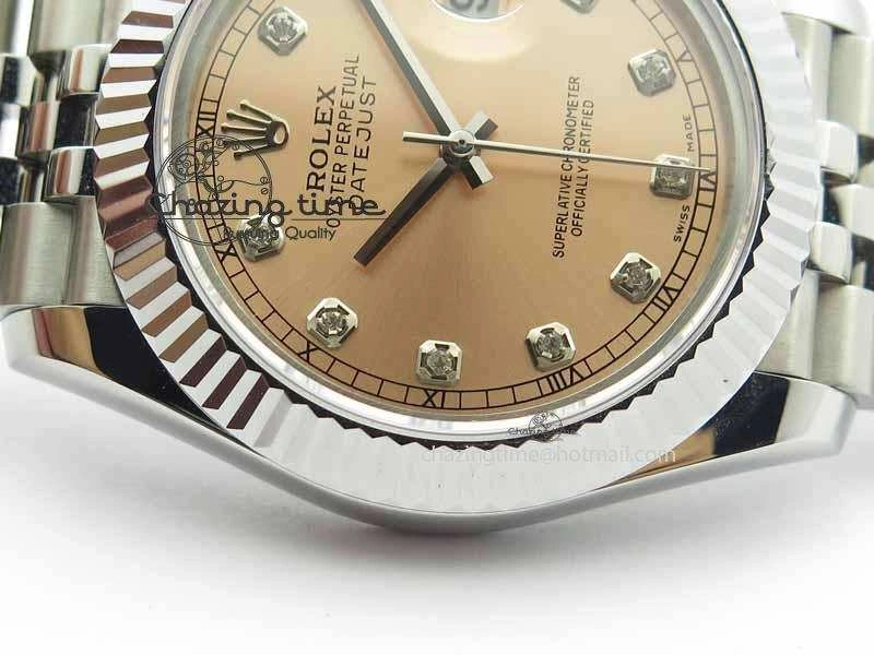 DateJust II 41mm BP Maker Best Edition RG Diamonds Dial On New Version Jubilee Bracelet A WellDesigned 3620