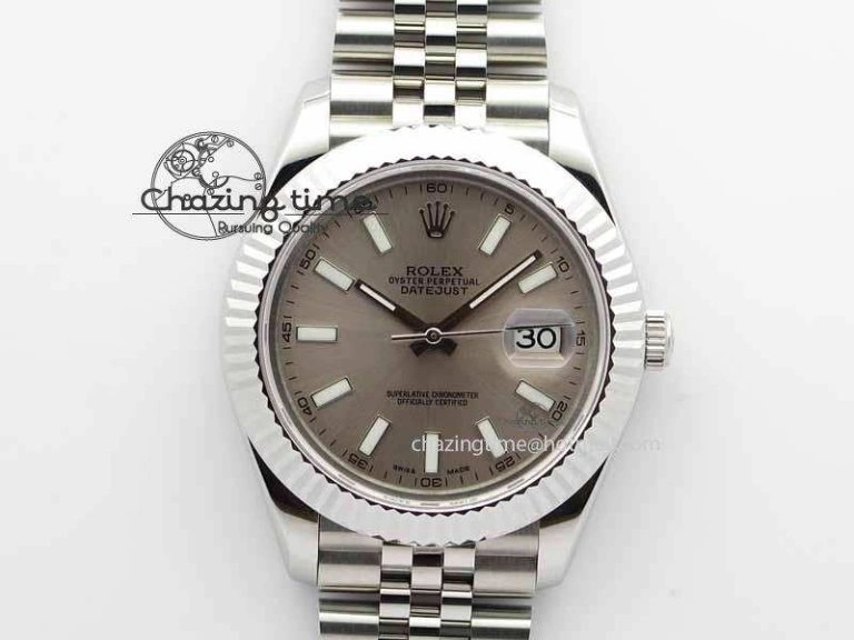 EyeCatching DateJust II 41mm BP Maker Best Edition Silver Gray Dial On New Version Jubilee Bracelet A 3635