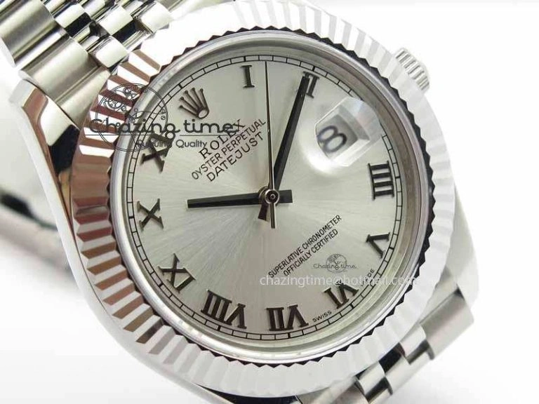 ZipUp DateJust II 41mm BP Maker Best Edition Silver Roman Dial On New Version Jubilee Bracelet A 3630