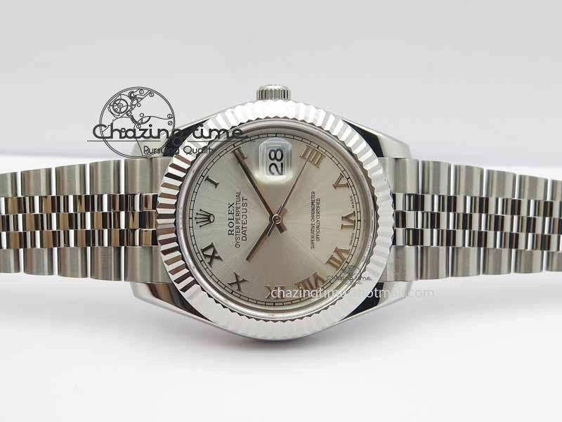 ZipUp DateJust II 41mm BP Maker Best Edition Silver Roman Dial On New Version Jubilee Bracelet A 3630