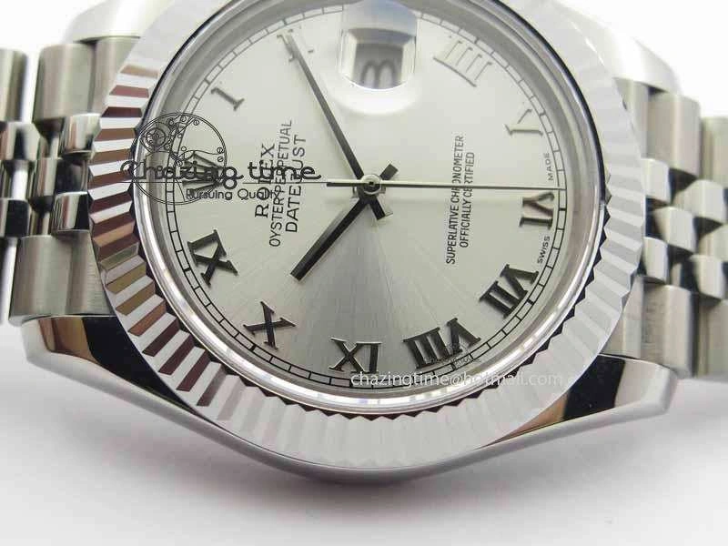 ZipUp DateJust II 41mm BP Maker Best Edition Silver Roman Dial On New Version Jubilee Bracelet A 3630