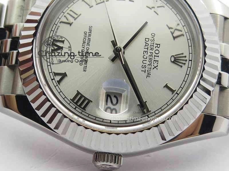 ZipUp DateJust II 41mm BP Maker Best Edition Silver Roman Dial On New Version Jubilee Bracelet A 3630