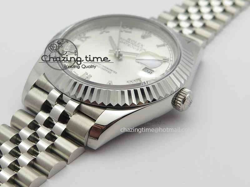 ZipUp DateJust II 41mm BP Maker Best Edition Silver Roman Dial On New Version Jubilee Bracelet A 3630